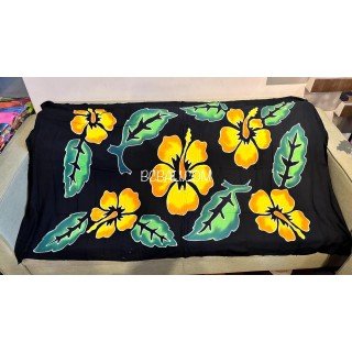 Best Quality Rayon Sarong Hand Painted Flower Design Handmade In Bali